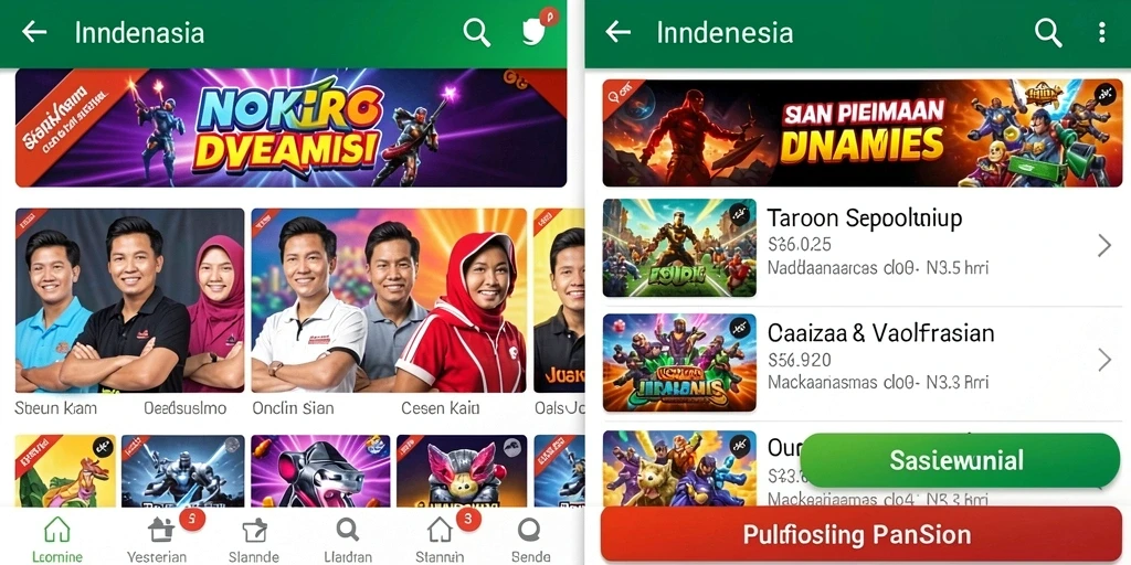 Karakter unik yang membuat permainan semakin seru.