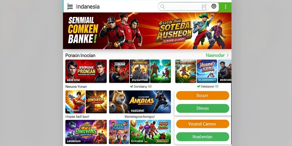 Tantangan permainan yang seru dan menegangkan.